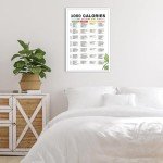 KIJDID 1000 Calories Extreme Diet Plan Dietitian Low Calorie Diet Planner For Losing Weight Meal Prep 7-Day Healthy Recipes Meal Plan Canvas Painting Wall Art Poster For Kitchen Decor 8x12in Unframed
