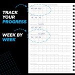 Undated Fitness Log Book & Workout Planner - Designed by Experts Gym Notebook, Workout Tracker, Exercise Journal for Men Women