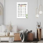 KIJDID 1000 Calories Extreme Diet Plan Dietitian Low Calorie Diet Planner For Losing Weight Meal Prep 7-Day Healthy Recipes Meal Plan Canvas Painting Wall Art Poster For Kitchen Decor 8x12in Unframed