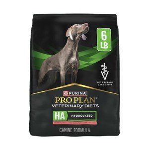 Purina Pro Plan Veterinary Diets HA Hydrolyzed Protein Dog Food Dry Salmon Flavor Formula - 6 lb. Bag