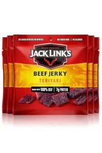 Jack Link's Beef Jerky, Teriyaki, Multipack Bags - Flavorful Meat Snacks for Lunches, Ready to Eat Protein Snacks, Individual Packs - 7g of Protein, Made with 100% Beef - 0.625 oz (Pack of 5)