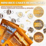 Drizzilicious Mini Rice Cakes Variety Pack - Rice Crisps, Healthy Snack for Adults and Kids, Flavored Rice Cakes, Vegan, Gluten Free, Allergen Free, Only 90 Calories Per Bag - 0.74 oz (Pack of 12)