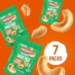 Emerald Nuts Roasted and Salted Cashews 7ct (1-Pack), 100-Calorie Individual Packs, Kosher Certified, Non-GMO, Contains No Artificial Preservatives, Flavors or Synthetic Colors