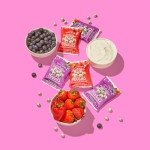 Nature's Garden Probiotic Yoggies Multi Pack, 21oz (Strawberry Yoggies 15x0.7 oz +Mixed Berry Yoggies 15x0.7 oz), Strawberry and Mixed Berry Yogurt Covered Snack, High Fiber, Real Fruit Pieces, No Artificial Ingredients, Healthy Snack for Adults
