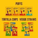 Hippeas Chickpea Puffs, Vegan White Cheddar, 0.8 Ounce (Pack of 6), 3g Protein, 2g Fiber, Vegan, Gluten-Free, Crunchy, Plant Protein Snacks