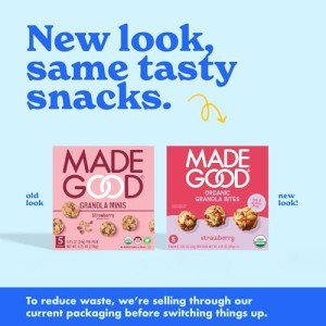 MadeGood Organic Strawberry Granola Minis, 5ct x 0.85oz