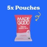 MadeGood Organic Strawberry Granola Minis, 5ct x 0.85oz