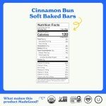 MadeGood Morning Cinnamon Bun Bars, 5ct/5.3 Oz, Organic Snacks