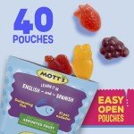 Mott's Fruit Flavored Snacks, Assorted Fruit, Gluten Free Snack, Family Pack, 40 Ct, 32 oz