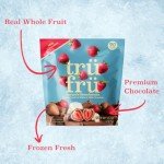 Tru Fru Nature's Strawberries Hyper-Chilled In White & Milk Chocolate, 8 Ounce Bag