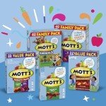 Mott's Fruit Flavored Snacks, Assorted Fruit, Gluten Free Snack, Family Pack, 40 Ct, 32 oz