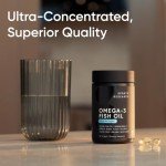 Sports Research Triple Strength Omega 3 Fish Oil Supplement - EPA & DHA Fatty Acids from Wild Alaskan Pollock - Heart, Brain & Immune Support for Adults, Men & Women - 1250 mg Capsules (30 ct)