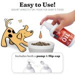 Salmon Oil for Dogs & Cats - Healthy Skin & Coat, Fish Oil, Omega 3 EPA DHA, Liquid Food Supplement for Pets, All Natural, Supports Joint & Bone Health, Natural Allergy & Inflammation Defense, 8 oz