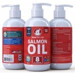 Salmon Oil for Dogs & Cats - Healthy Skin & Coat, Fish Oil, Omega 3 EPA DHA, Liquid Food Supplement for Pets, All Natural, Supports Joint & Bone Health, Natural Allergy & Inflammation Defense, 8 oz