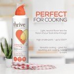 Thrive Cooking Spray – Everyday Algae Oil Culinary Blend High Heat Spray, Heart and Health-Conscious, Rich in Omega-9 Monounsaturated Fat (85%), Low Omega-6, Blended with UltraSun, 5 fl oz, 1 Pack