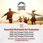 Barlean's Organic Lignan Flaxseed Oil Liquid Supplement from Cold Pressed Flax Seeds, 7,230 mg ALA Omega-3 Fatty Acids for Healthy Hair, Skin, and Eyes, Gluten Free, 12 oz