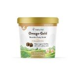 NaturVet – Omega-Gold Plus Salmon Oil | Supports Healthy Skin & Glossy Coat | Enhanced with DHA, EPA, Omega-3 & Omega-6 | for Dogs & Cats | 90 Soft Chews