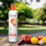 Thrive Cooking Spray – Everyday Algae Oil Culinary Blend High Heat Spray, Heart and Health-Conscious, Rich in Omega-9 Monounsaturated Fat (85%), Low Omega-6, Blended with UltraSun, 5 fl oz, 1 Pack