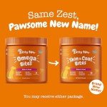 Zesty Paws Omega 3 Alaskan Fish Oil Chew Treats for Dogs - with AlaskOmega for EPA & DHA Fatty Acids - Hip & Joint Support + Skin & Coat Chicken Flavor (90 Soft Chews)