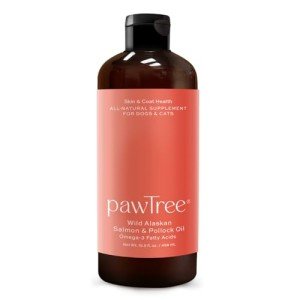 pawTree Salmon Oil-Dog and Cat Fish Oil Supplement-Ideal for excessive shedding control, seasonal allergies, itch relief, dry, irritated skin. With over 15 heart-healthy Omega-3 & Omega-6 Fatty Acids.