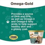 NaturVet – Omega-Gold Plus Salmon Oil | Supports Healthy Skin & Glossy Coat | Enhanced with DHA, EPA, Omega-3 & Omega-6 | for Dogs & Cats | 90 Soft Chews