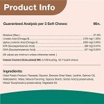 NaturVet – Omega-Gold Plus Salmon Oil | Supports Healthy Skin & Glossy Coat | Enhanced with DHA, EPA, Omega-3 & Omega-6 | for Dogs & Cats | 90 Soft Chews