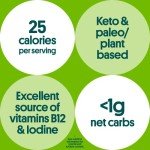 Gimme Seaweed Grab & Go Organic Premium Roasted Seaweed Snacks, Sea Salt & Avocado Oil, 5 Count Trayless, Keto, Vegan, Gluten-Free, Source of Omega3s, Healthy On-The-Go Snack for Kids & Adults
