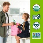 Gimme Seaweed Grab & Go Organic Premium Roasted Seaweed Snacks, Sea Salt & Avocado Oil, 5 Count Trayless, Keto, Vegan, Gluten-Free, Source of Omega3s, Healthy On-The-Go Snack for Kids & Adults