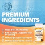 Omega 3 Fish Oil Gummies, Heart Healthy Omega 3 Gummy Supplement with High Absorption DHA & EPA, Extra Strength Joint & Brain Support, Delicious Orange Flavor Fish Oil Nature's Vitamin - 120 Gummies