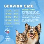 Omega 3 Fish Oil for Dogs and Cats - Healthy Skin and Coat Support Supplement - Omega 3 6 9 EPA DHA Fatty Acids - Itchy Skin, Shedding, Immunity, Joint - Wild Caught Salmon and Pollock Food Topper