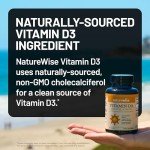 NatureWise Vitamin D3 5000iu (125 mcg) 200-Day Supply for Immune Support, Healthy Muscle Function, and Bone Health - Non-GMO, Gluten Free in Organic Extra Virgin Olive Oil, (Mini Softgel), 200 Count