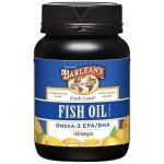 Barlean's Fish Oil Omega 3 Supplement, EPA and DHA Fatty Acid Softgels, 1000mg Orange Flavored Fish Oil Pills, 100 Count