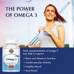 KAL Omega 3 | Omega-3 Fish Oil for Healthy Heart, Joint & Brain Support | 180mg EPA, 120mg DHA (120 CT, 120 Serv)