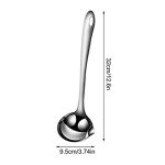 Sasha Square Oil Separating Stainless Steel Soup Ladle/Grease Trap Long Spoon/Fat Separator Serving Spoon/Healthy Lifestyle/Kitchen Accessory