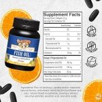 Barlean's Fish Oil Omega 3 Supplement, EPA and DHA Fatty Acid Softgels, 1000mg Orange Flavored Fish Oil Pills, 100 Count