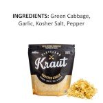 Cleveland Kitchen Roasted Garlic Kraut - Fresh & Crunchy Sauerkraut, Lightly Fermented Vegetables Seasoned with Roasted Garlic, Live & Natural Probiotics, 16 oz