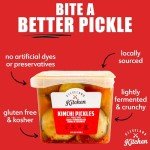 Cleveland Kitchen Kimchi Pickle Chips - Lightly Fermented, Fresh & Crunchy, Bold Kimchi Flavor with a Hint of Spicy Peppers, Vegan & Kosher, 16 oz