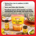 Bragg Nutritional Yeast Roasted Garlic Seasoning - 3 oz - Dairy-Free Parmesan Cheese Substitute - Perfect for Salads, Pastas, Popcorn, and More