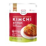 JONGGA Spicy Napa Cabbage Kimchi (Pack of 8), Shelf Stable Mat Kimchi, Spicy Korean Authentic Fermented Pickled Cabbaged Kimchi, Perfect with Ramen, Noodles and Rice