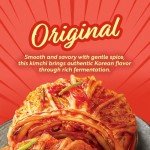 JONGGA Spicy Napa Cabbage Kimchi (Pack of 8), Shelf Stable Mat Kimchi, Spicy Korean Authentic Fermented Pickled Cabbaged Kimchi, Perfect with Ramen, Noodles and Rice