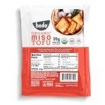 Hodo Miso Organic Tofu | 35g Protein per Package | Marinated in Flavorful, Umami-Rich Miso | Great in Air Fryer or Soup, Baked or Fried | Nutritious