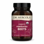 Dr. Mercola Organic Fermented Beets - Nitric Oxide Support - USDA Organic, Non-GMO, Gluten-Free & Soy-Free - 60 Capsules