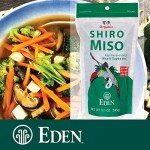 Eden Organic Shiro Miso, Sweet White Miso Paste, Less Sodium, Koji Fermented Rice and Non-GMO Soybeans, Traditionally Made in Japan, 12.1 oz