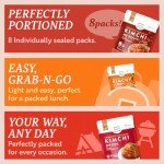 JONGGA Spicy Napa Cabbage Kimchi (Pack of 8), Shelf Stable Mat Kimchi, Spicy Korean Authentic Fermented Pickled Cabbaged Kimchi, Perfect with Ramen, Noodles and Rice