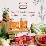JONGGA Spicy Napa Cabbage Kimchi (Pack of 8), Shelf Stable Mat Kimchi, Spicy Korean Authentic Fermented Pickled Cabbaged Kimchi, Perfect with Ramen, Noodles and Rice