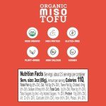 Hodo Miso Organic Tofu | 35g Protein per Package | Marinated in Flavorful, Umami-Rich Miso | Great in Air Fryer or Soup, Baked or Fried | Nutritious