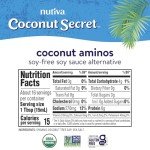 Coconut Secret Coconut Aminos - 8 fl oz - Low Sodium Soy Sauce Alternative, Low-Glycemic - Organic, Vegan, Non-GMO, Gluten-Free, Kosher - Keto, Paleo, Whole 30 - 48 Servings