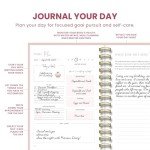 Daily Self Care Journal for Women - A5, Wellness Journal with Prompts - Goal Journal for Happiness,Mindfulness,Productivity & Personal Development - Reduce Stress & Improve Mental Health - Pink
