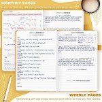Clever Fox Self-Care Journal – Wellness & Daily Reflection Notebook – Mental Health & Personal Development Journal – Self-Care, Meditation & Mood Journal for Women & Men – A5 Size (Amber Yellow)