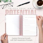 Planners with Purpose Self Care Journal – Guided Daily Reflection Notebook to Support Mental & Physical Health Habits – Self Love Manifestation & Affirmations Planner - Personal Growth Goals Happiness